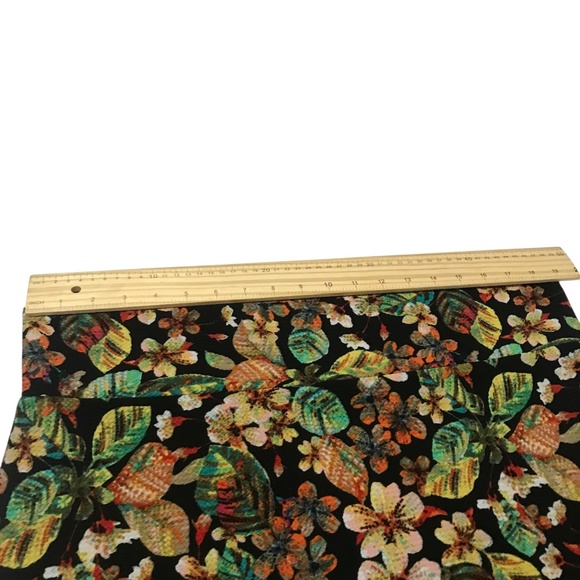Women’s Tropical Floral Mini Skirt – High Rise, Stretch Fabric, Bold Print - Picture 3 of 5